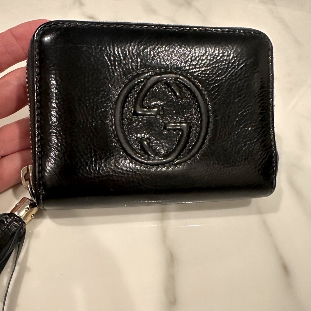 Gucci Soho Patent Leather Wallet